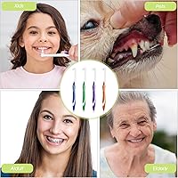 Vista 5 de Cepillo de dientes copetudo, 4 unidades, cepillo de dientes interespacial, cepillo de dientes cónico de extremo Tuft, cepillos interdentales