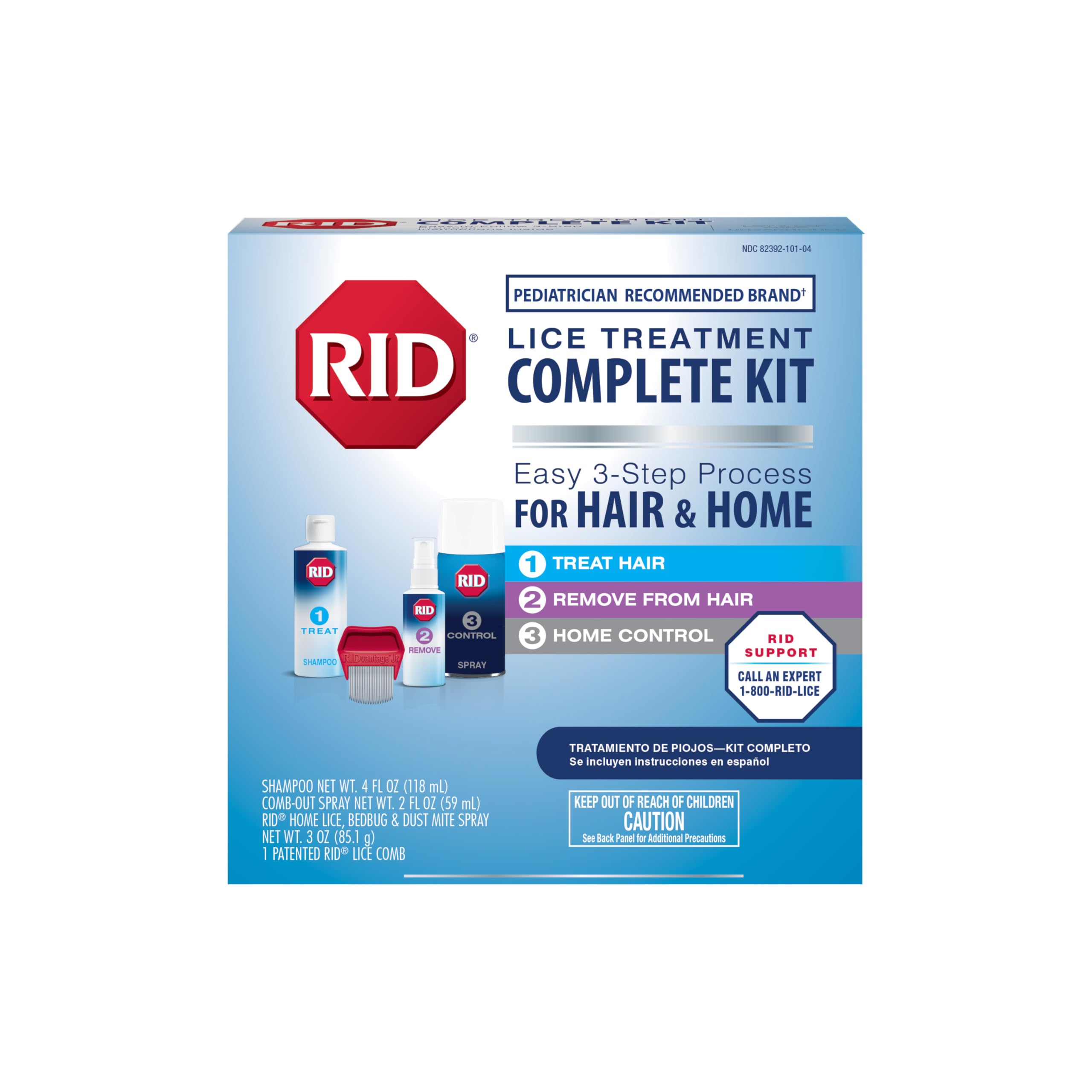 海外直送肘 Rid Complete Lice Elimination Kit, each