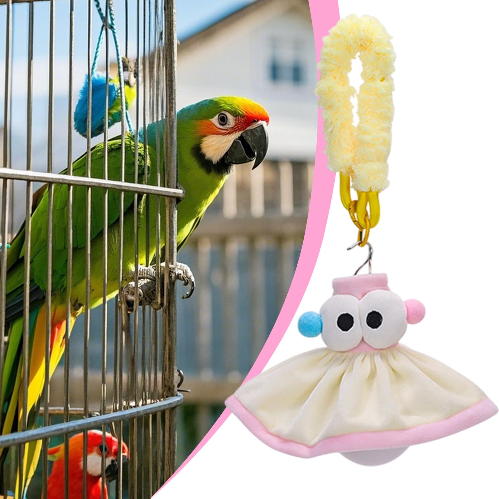Luci aviarie per uccelli, luce gabbia per uccelli | Lampade per uccelli per la decorazione domestica | Modelli di illuminazione a forma di in peluche per contatore di vanità del bibl