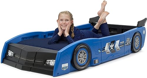 Miniatura 9 de Delta Children Grand Prix Race Car - Coche infantil Negro, Azul, Rojo