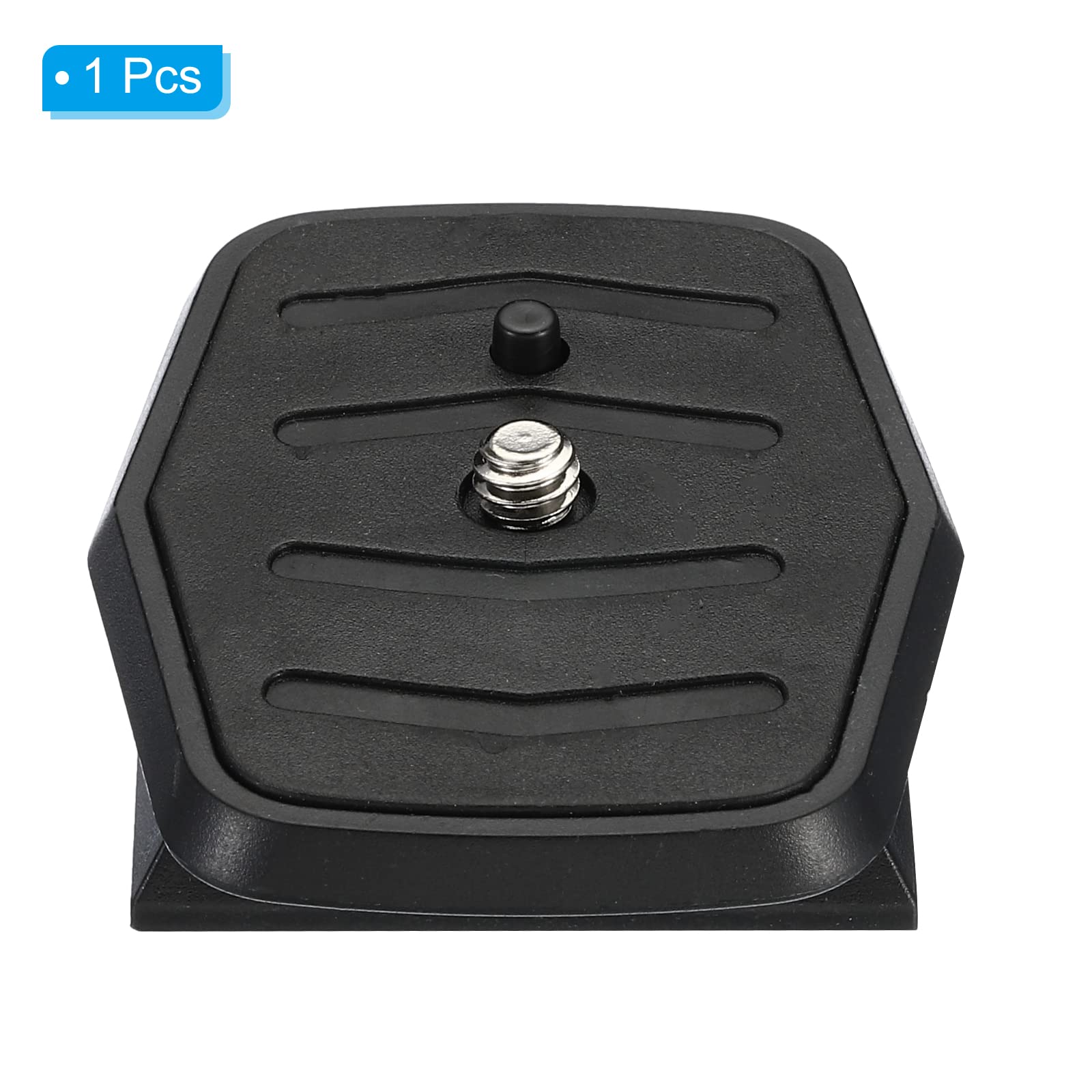PATIKIL Piastra A Sgancio Rapido Per Treppiede – Adattatore Universale 1/4" Con Vite A D, Base Antiscivolo Per Fotocamera E Monopiede (Nero)