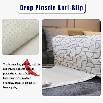 Headrest Pillow with Pearl Cotton Filling - Non-Slip Headrest Cushion for Recliner, Sofa, Loveseat Light Geometry