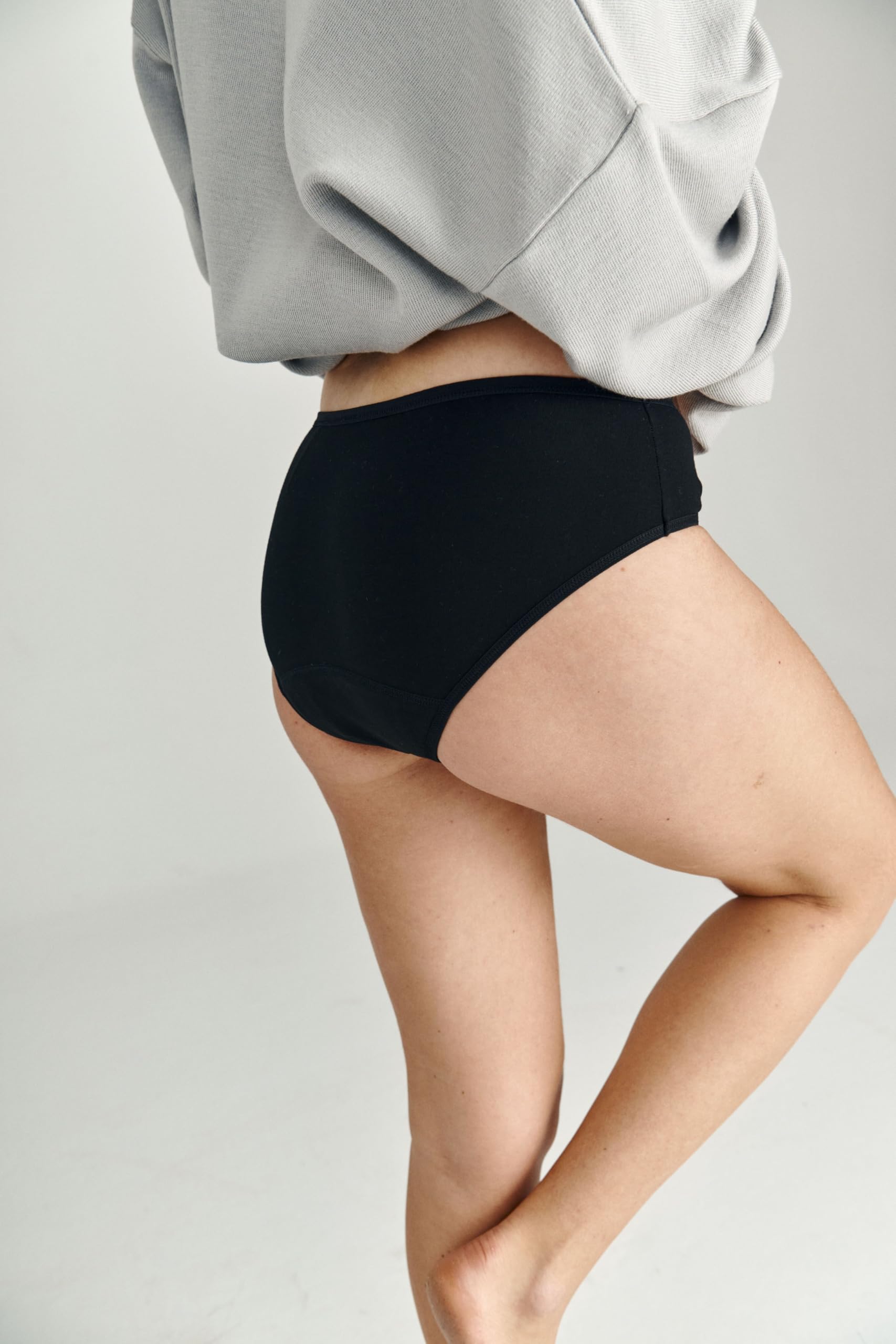 IMPETUS Ropa interior menstrual para mujer, bragas menstruales de alta calidad, bragas hipster de cintura alta regular, bragas de alta absorción a prueba de fugas