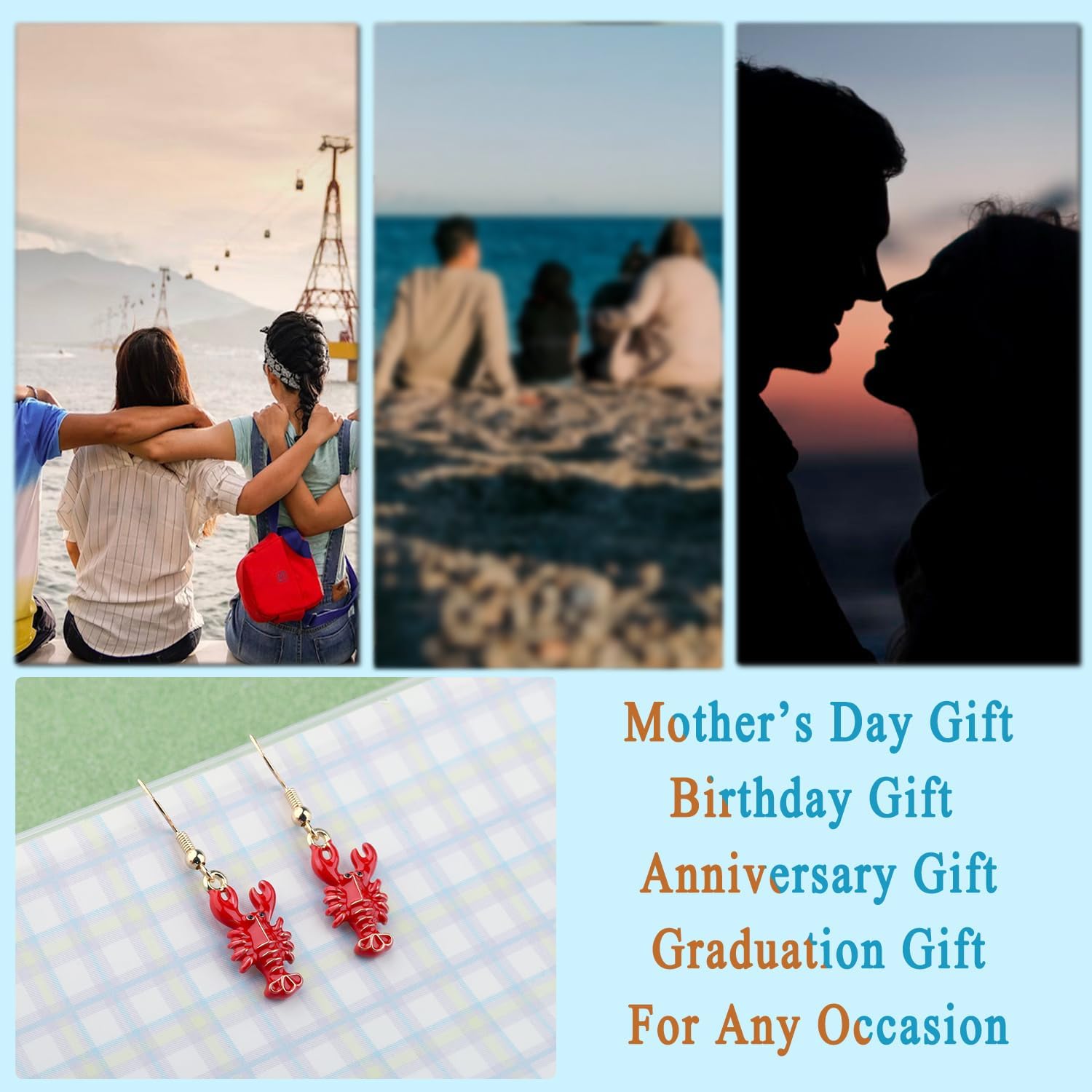 Lobster Earring Lobster Lover Gift Red Lobster Crayfish Jewelry For Seafood Fan Beach Lovers - Image 6