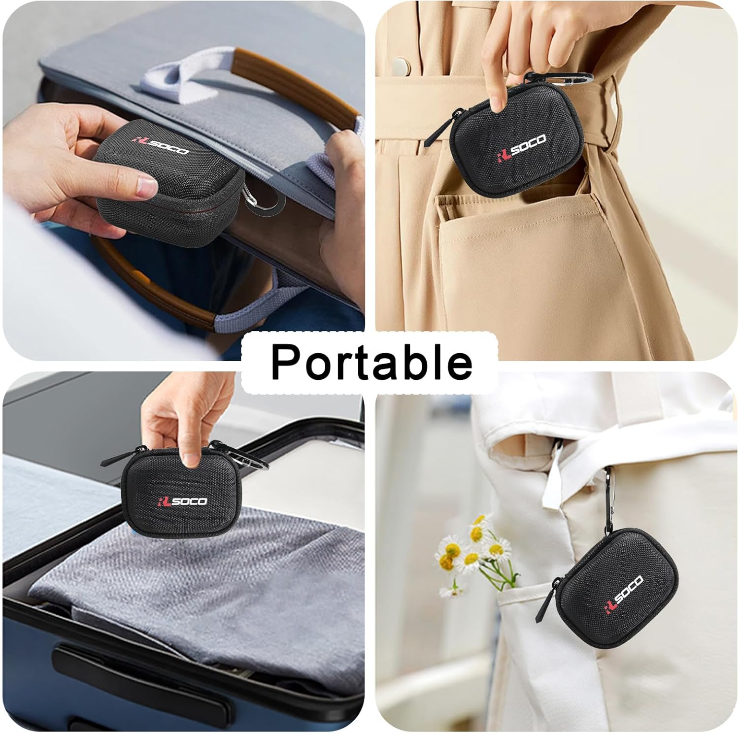 RLSOCO Carrying Case for GoPro HERO13 / HERO12 / HERO11 / HERO10 / HERO9 & DJI Osmo Action 5 Pro/Action 4 Waterproof Action Camera (Case Only) - Image 6