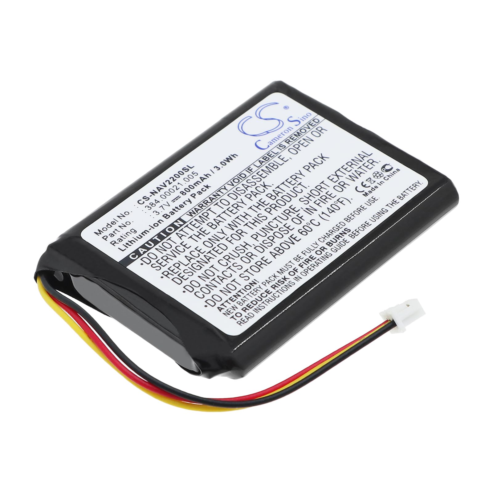 800mAh GPS Replacement Battery,Compatible with 2200,2200T,2210