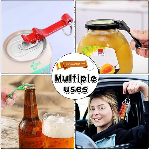 Miniatura 7 de 10 llaveros personalizados para abridor de botellas de cerveza a granel, con logotipo, texto grabado, abrebotellas de boda, regalos personalizados