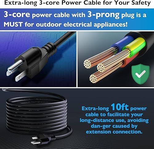 Miniatura 6 de AquaMiracle Bomba de agua sumergible de 1160 GPH con elevación de 11.5 pies de altura, bombas de acuario para pecera, fuente, cascada, estatua,