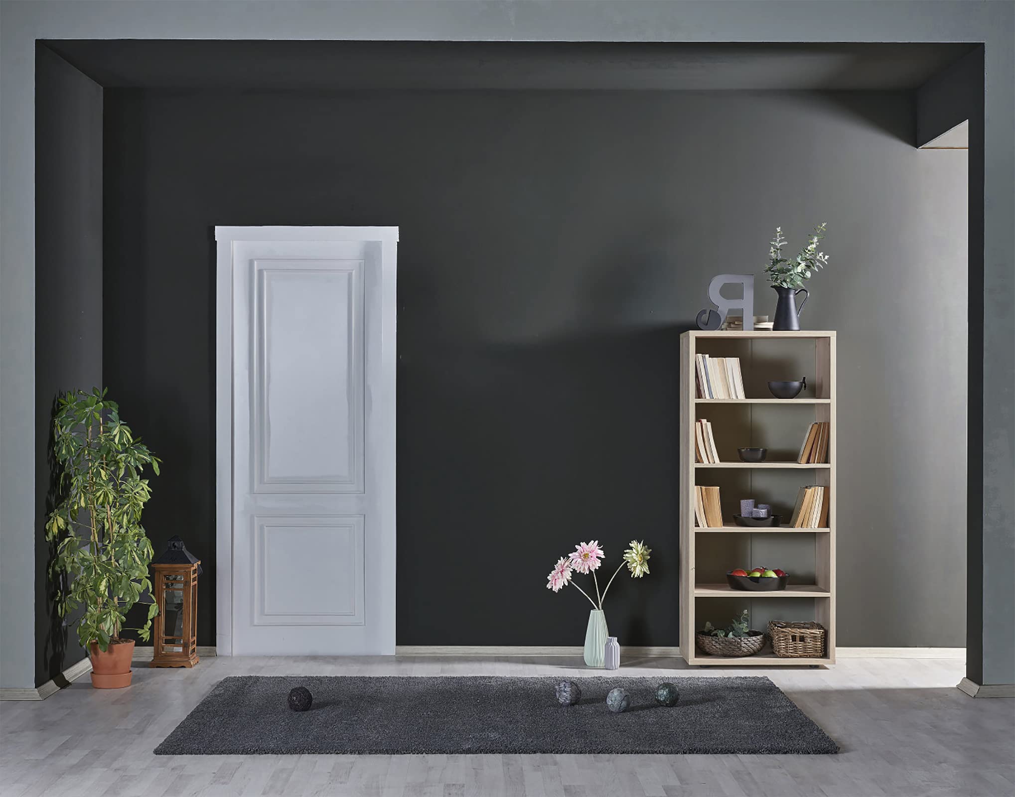 Timeet Pellicola adesiva per cucina grigio opaco, pellicola autoadesiva per mobili, grigio scuro, 60x1000cm, impermeabile, adesivo per mobili, pellicola autoadesiva in vinile per mobili, piano di
