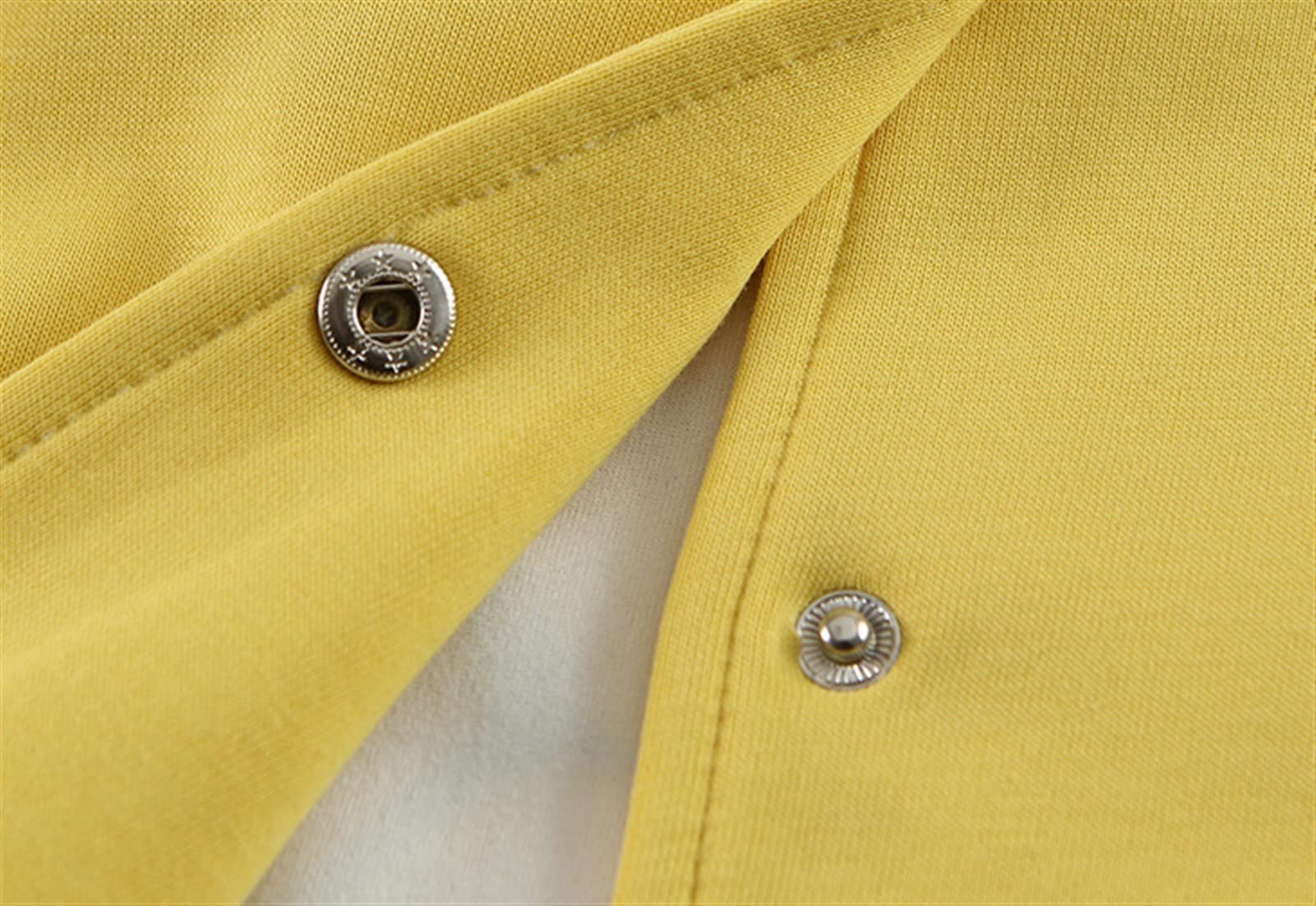 Dziewczyna Biały sweter + żółta kurtka, moda Dwa koreańska wersja puloweru z kapturem (Color : Yellow, Size : 150cm)
