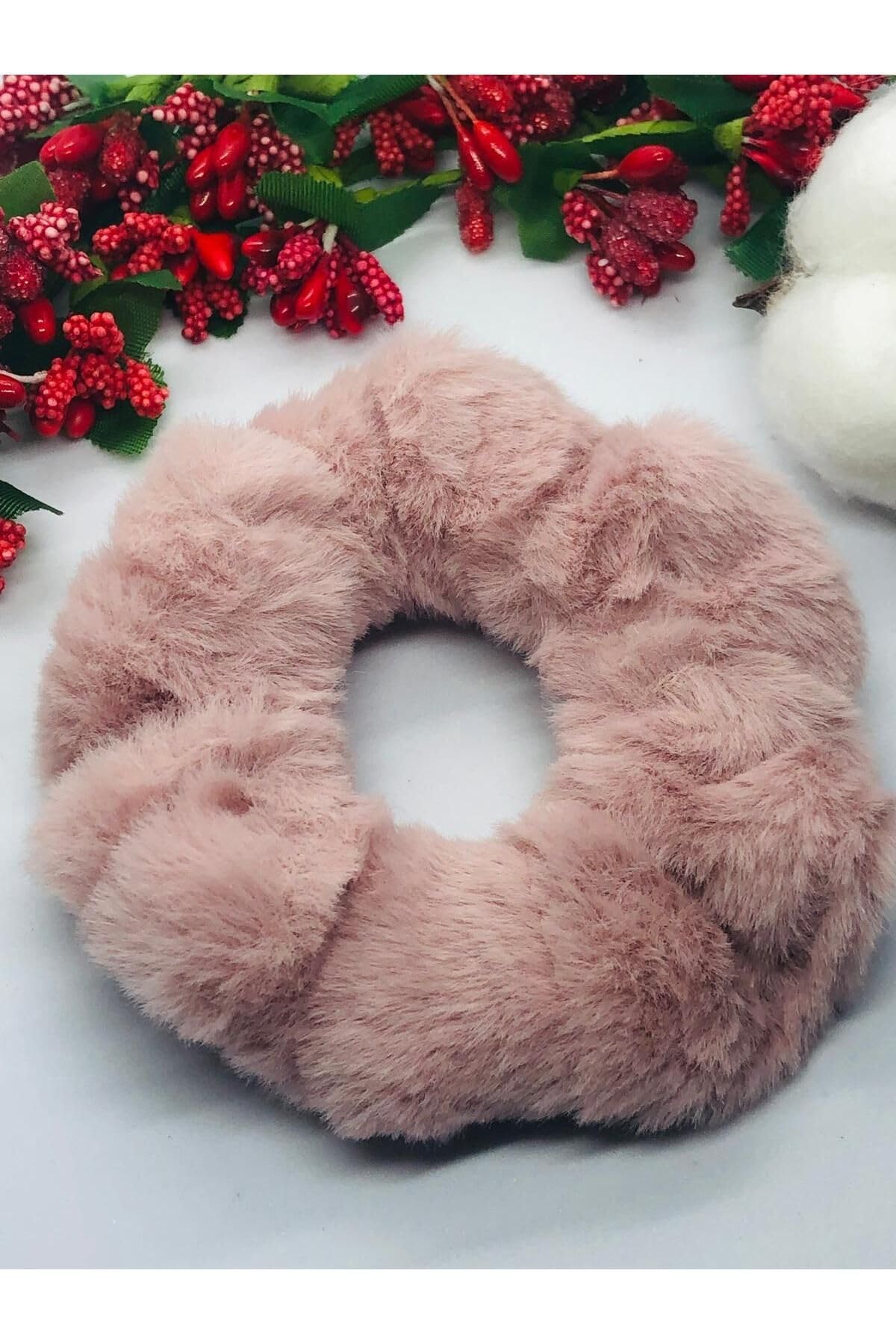 GÜL KURUSU PELUŞ LASTİK TOKA Gül Kurusu Tek Ebat
