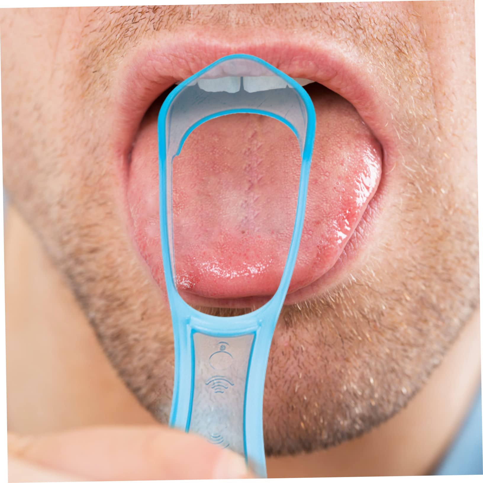 Mobestech 60pezzi Raschietti Per Adulti Strumenti Della Lingua Per Orale Pz Colori Trasparenti e Pulisci Lingua Per Fresco e Salute Orale