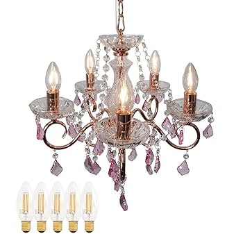 クリスタル シャンデリア 5灯　LEDライト付き 楽天市場】シャンデリアグランデ.Grande 5灯 アスフォー