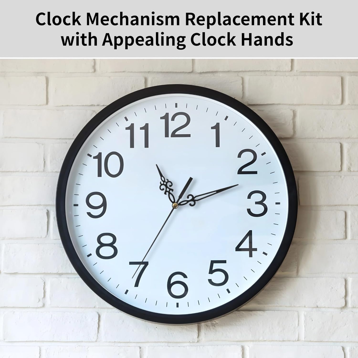 Clock DIY Replacement, 15 Pieces Clock Device Motions with Clock Hands Pointers 16 Sets, Silent Sweep Operated Battery Motor Kit for Clock Repair