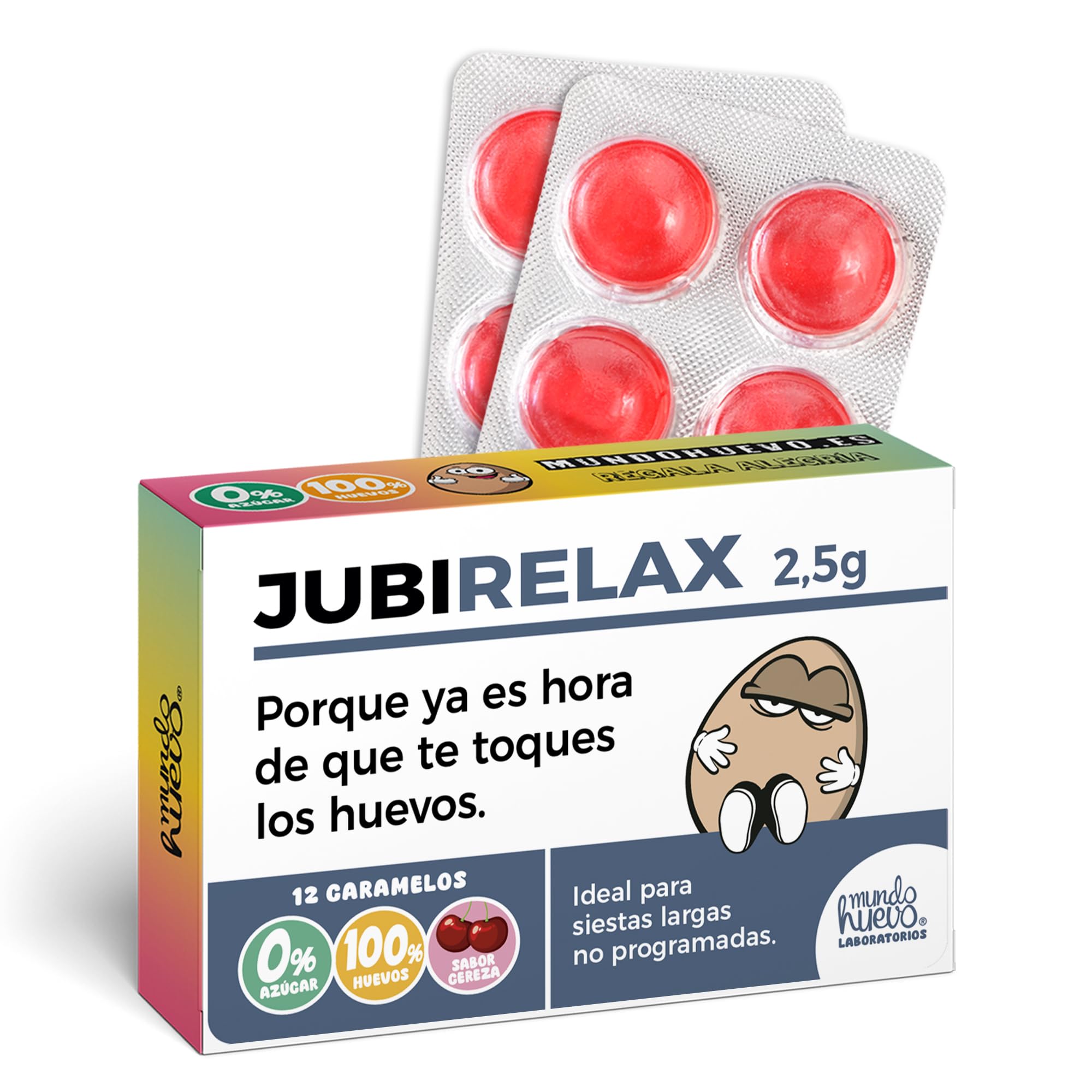 Caramelos de broma JUBILADO Blíster divertido 12 caramelos sin azúcar Regalo para hombres que se jubilan