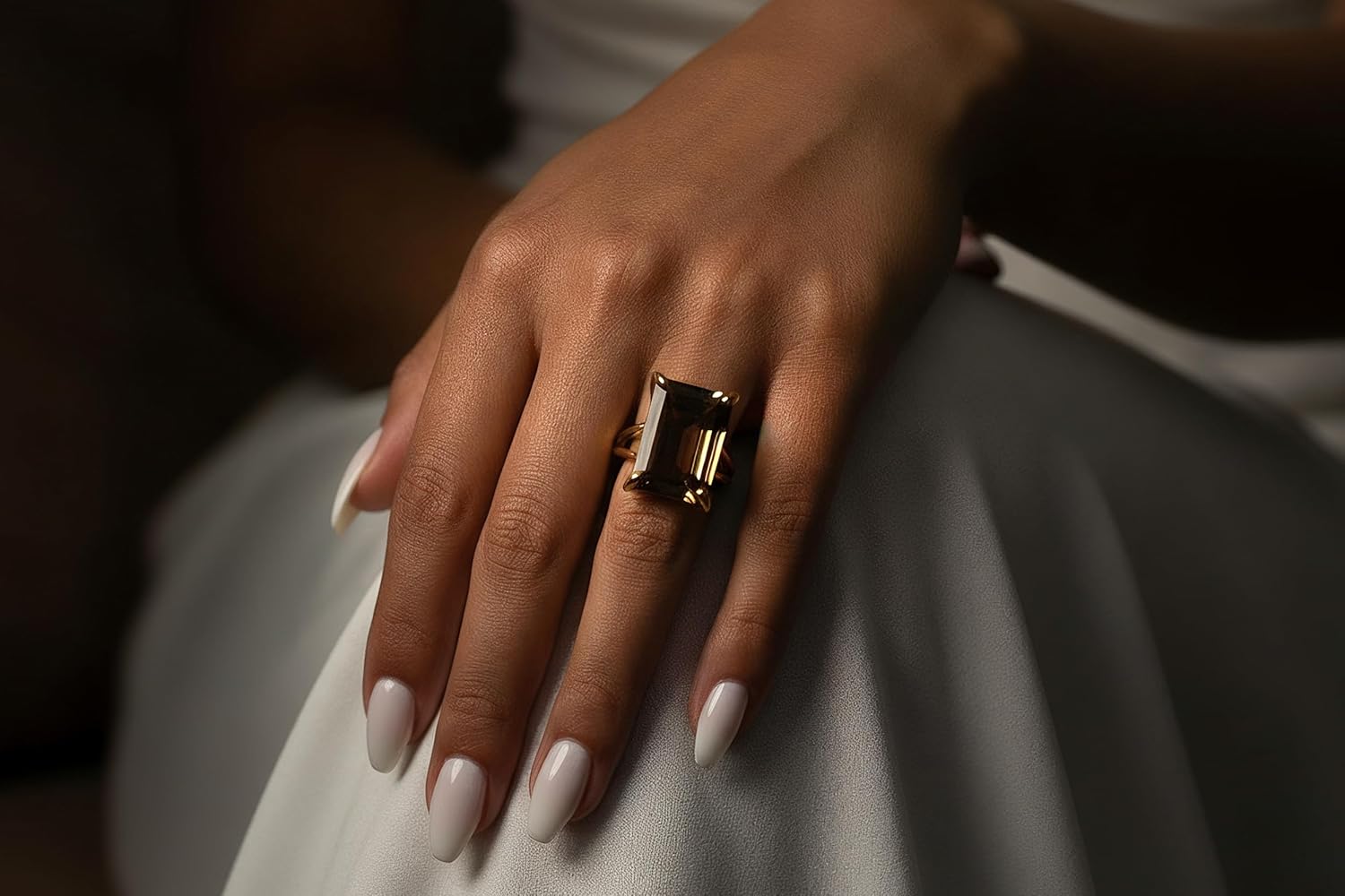 Cocktail Rings for Women - Smoky Quartz Rings in 14k Rose Gold - Statement Jewelry Rings, Birthstone Ring, Engagement Ring - Handmade Jewelry with Box - Image 6