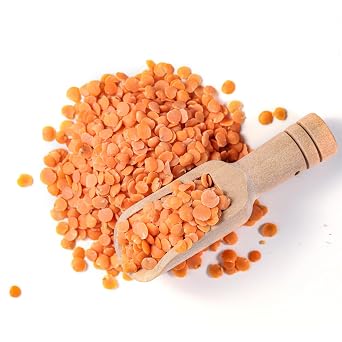 Sheel Masoor Dal/Split Red Lentil - 4 Lb (1.8 Kg) - All Natural | Gluten Friendly | NON-GMO | Vegan | Indian Origin