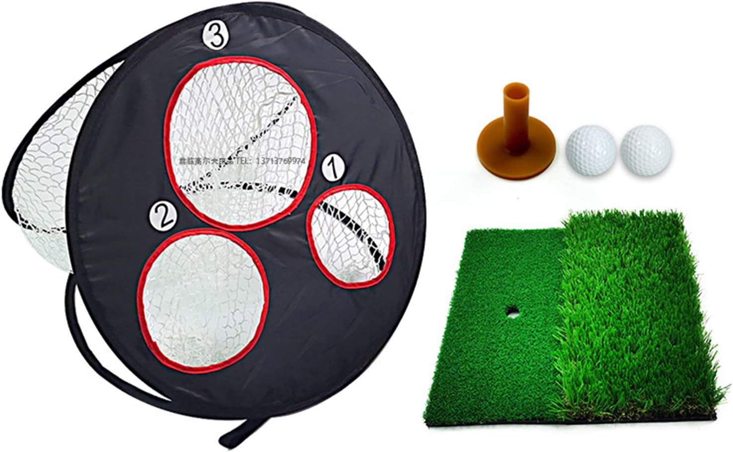Honeyhouse Golf Hitting Net Training Network Set, Golf Indoor Outdoor