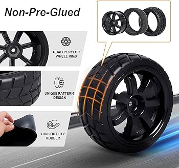 Amazon.com: Hobbypark 4Pcs 26mm 1/10 RC Touring Car Tires & 12mm