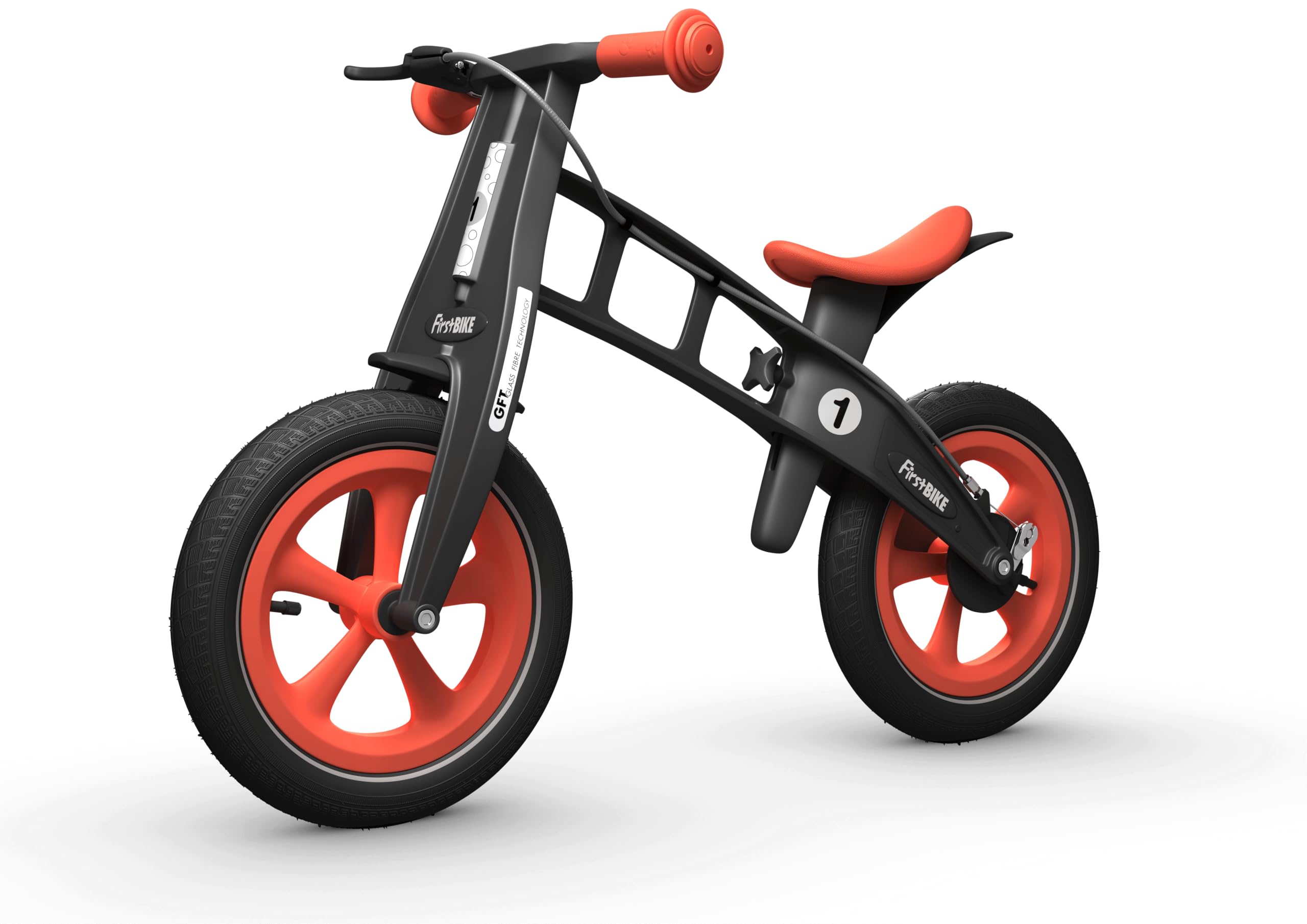FirstBIKE Limited Edition Balance Bike with Brake, Orange | Balance Bike | Kids Ride-On Toy | 22 Months - 5 Years | Push Bike | No Pedal Bike | Toddler Bike | Age 2, 3,4, 5