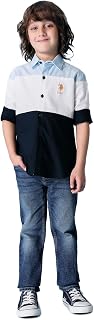 Regular fit Colourblocked Cotton Long Sleeves Casual Shirts