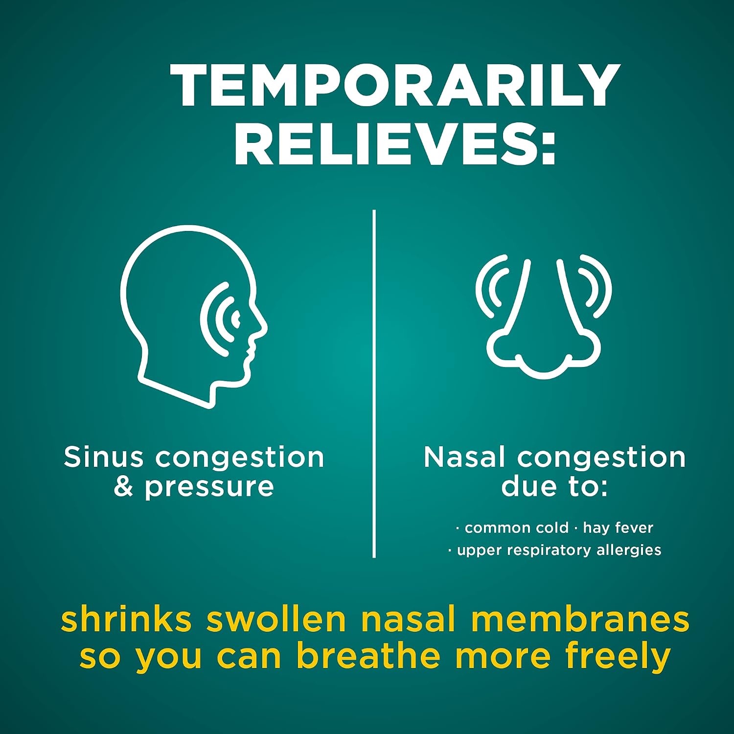  No Drip Severe 12 Hour Nasal Decongestant Pump Mist, Maximum Strength Plus Menthol, Allergy Relief, 1 fl oz (Pack of 1) thumbnail