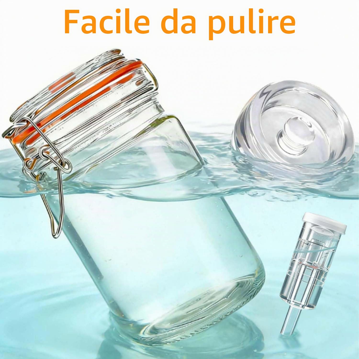 2 barattoli di fermentazione da 1,5 l, barattoli di fermentazione