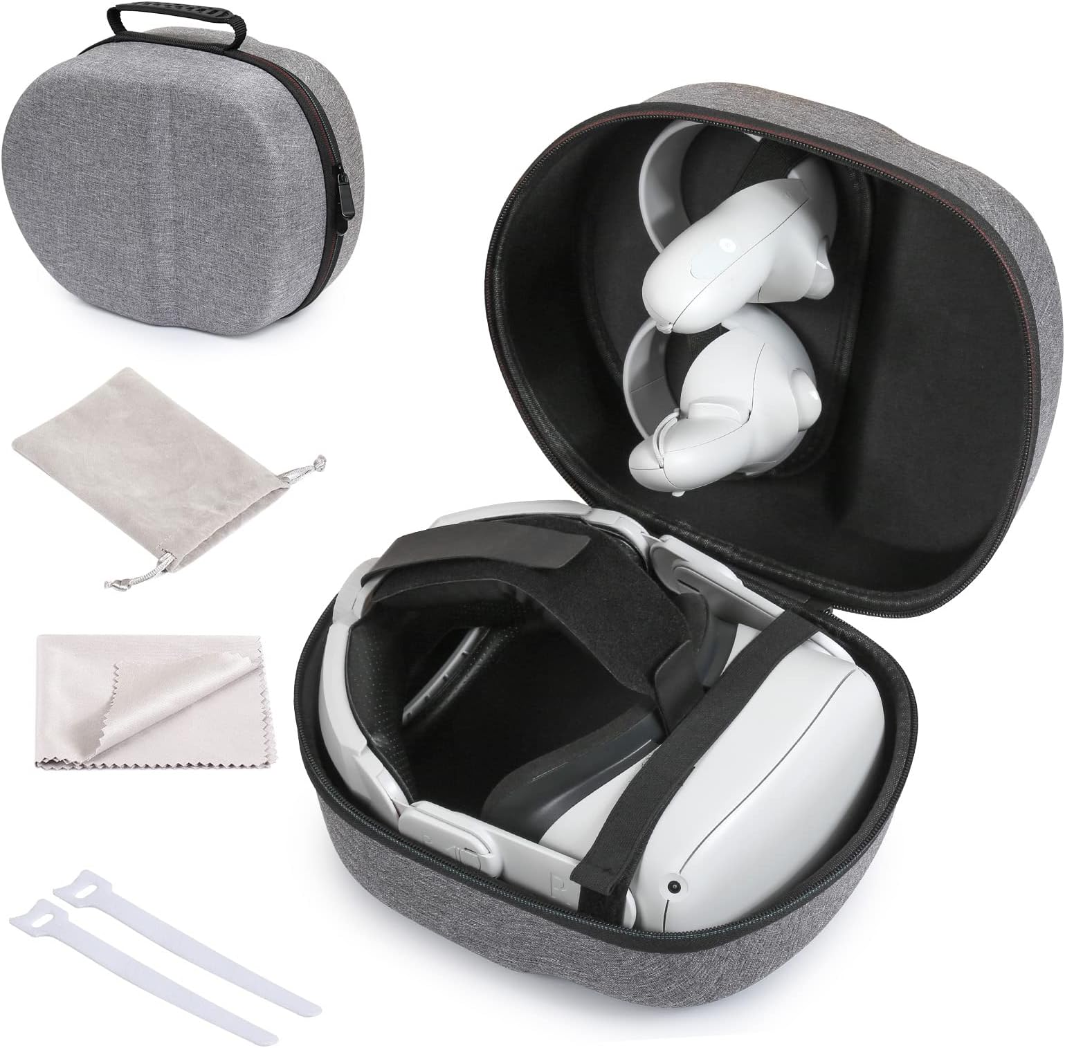 VR Headset Carrying Case,for Oculus Quest 2/3 All-in-One VR Gaming Headset and Touch Controllers,Gaming Accessories Compatible with Oculus Quest 2/Meta Quest 3