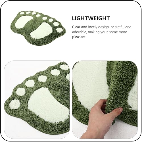 Miniatura 6 de VICASKY Absorbent Footprint Bathroom Floor Pad Quick-Drying Water-Absorbing Non-Slip Mat Machine Washable Green Bath Rug for Shower Door Safety