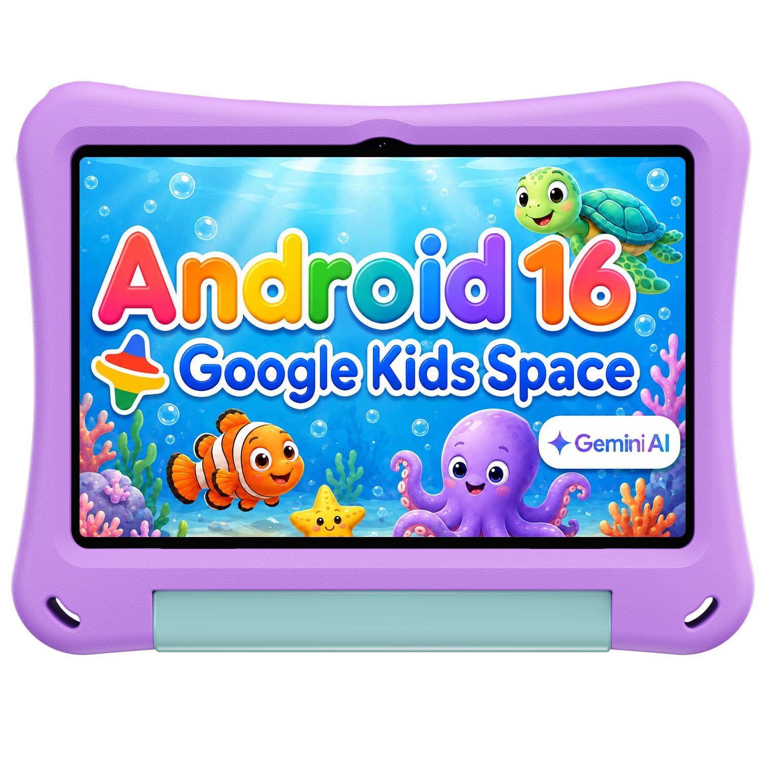 Kids Tablet 10 Inch, Android 16 Tablet for Kids, Parental Controls, Purple