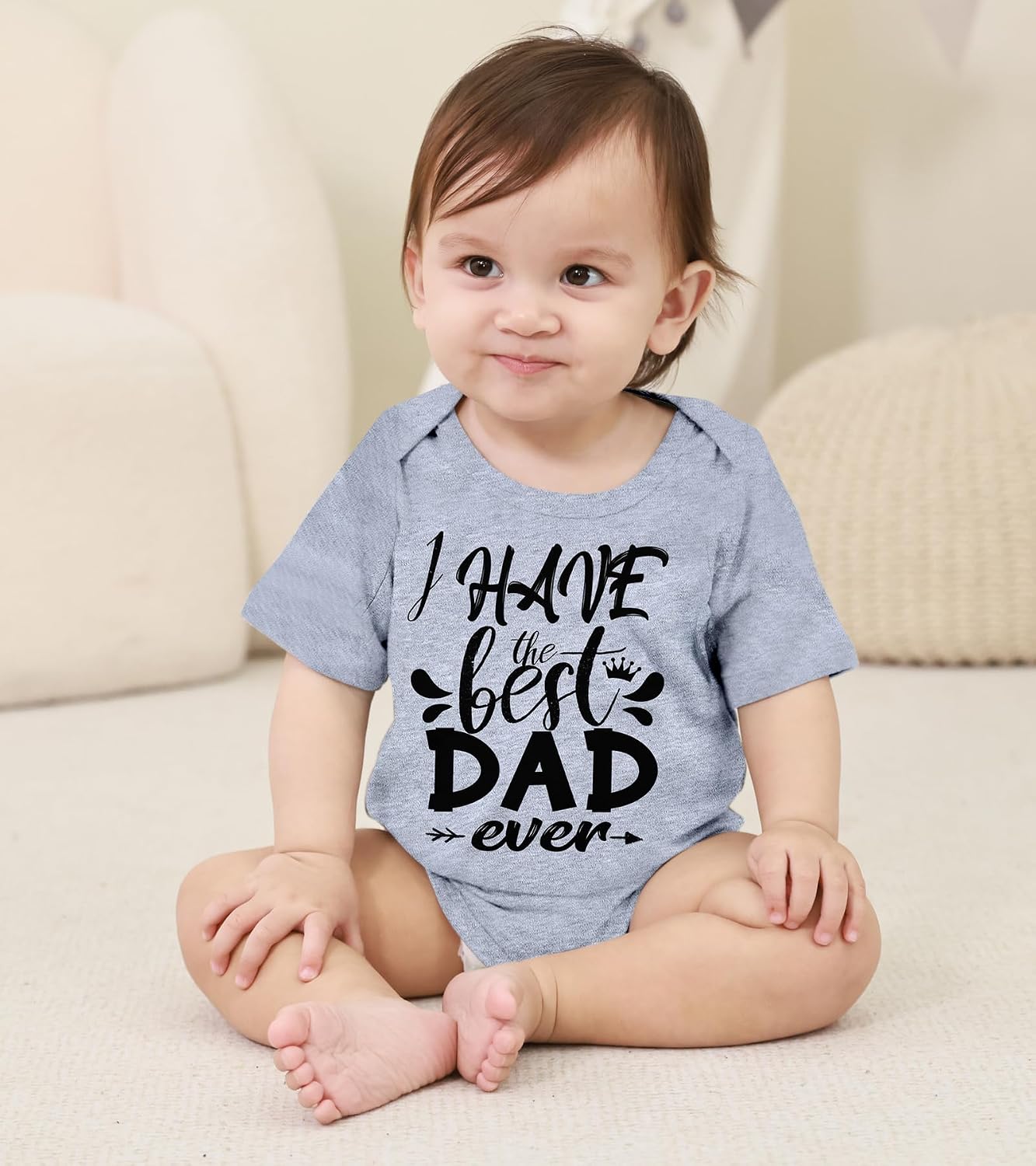 Baby Boys Girls Bodysuit Infant Funny Outfit Newborn Short Sleeve Romper Clothes Baby Jumpsuit 0-12 Months image 3