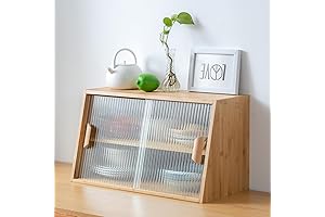 IKEA Cabinets: Small Kitchen Pantry Cabinet with Glass Doors