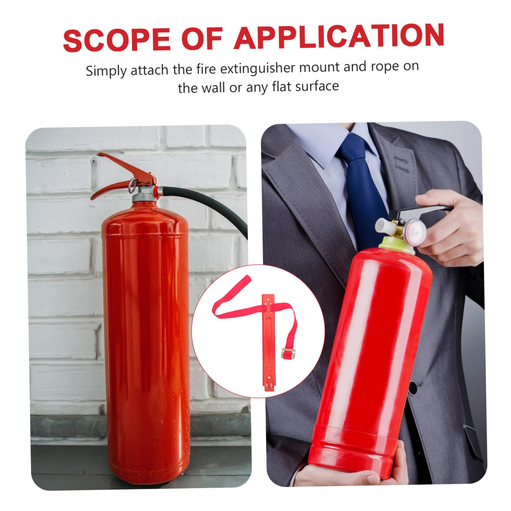 Supporto Estintore Da Parete ANDRESLAD - Staffa Universale Per Auto, UTV, Barca, Colore Rosso - Foto 13