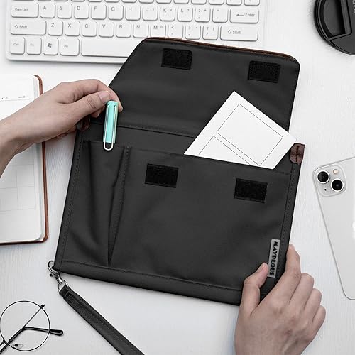 Miniatura 4 de Carpeta de conferencias A5, bolsa organizadora de negocios, bloc de notas, estuche de transporte, estuche de documentos A5, organizador de cartera