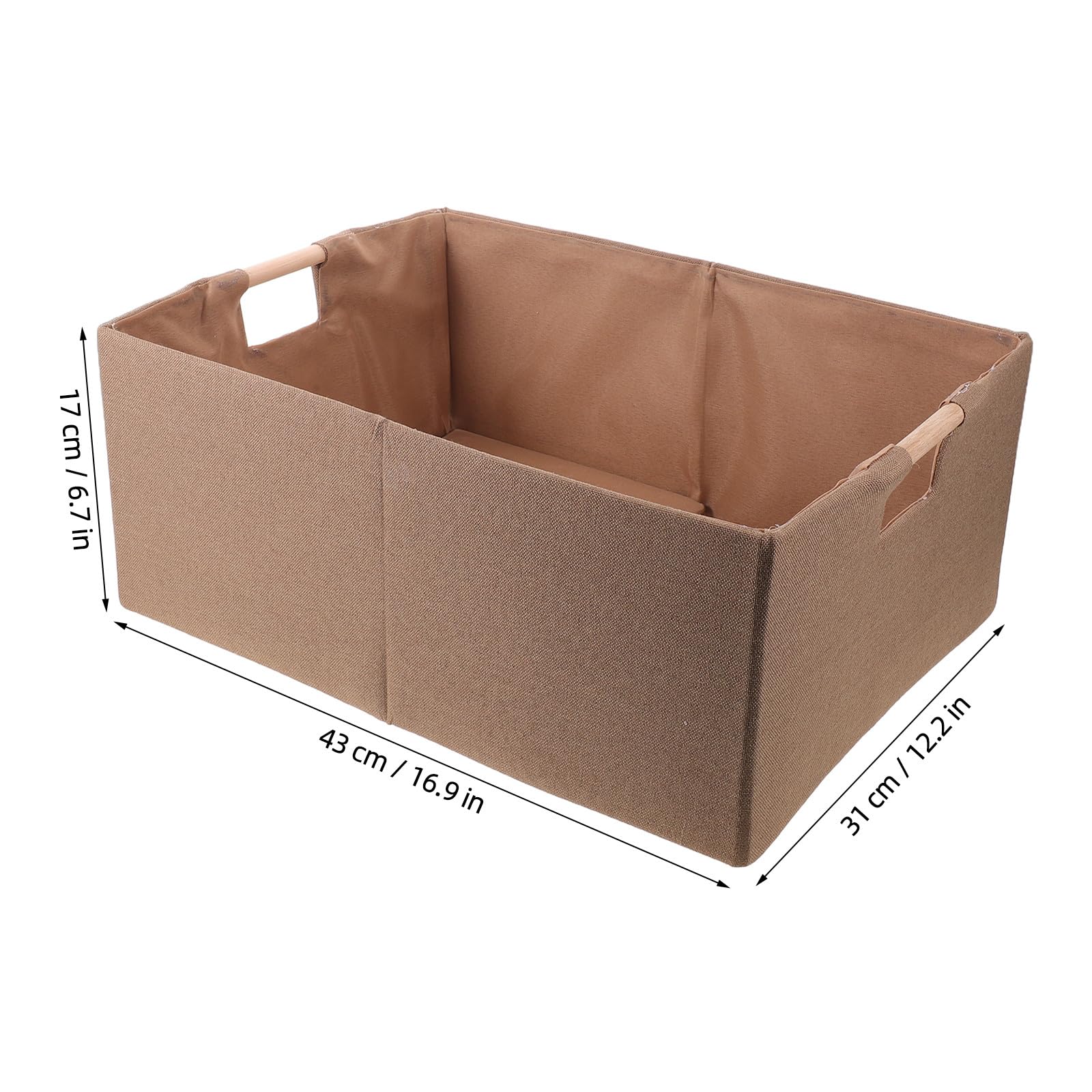 Toddmomy Cesta de almacenamiento de tela con asas laterales, organizador de | Diseño plegable fácil, 17x12", para ropa, sábanas, mantas y juguetes, ideal para armarios, vestidores, dormitorios y