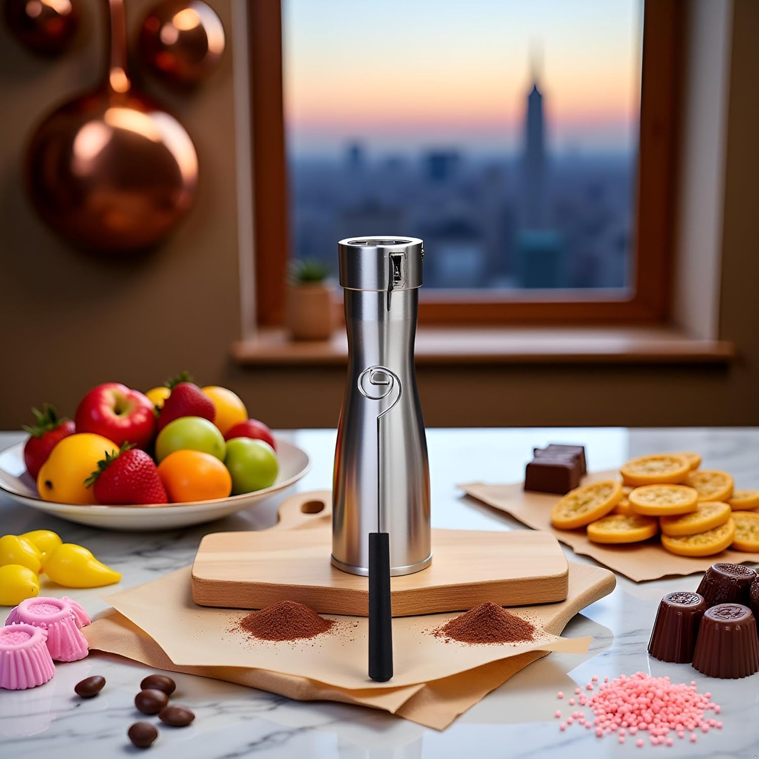 Stainless Steel Chocolate Dipping Fork, Candy and Fondue Baking Tools, Kitchen Gadgets for DIY Decorating and Dessert Making - 4