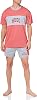 HUGO Mens Big Logo Color Block Tshirt and Matching Shorts