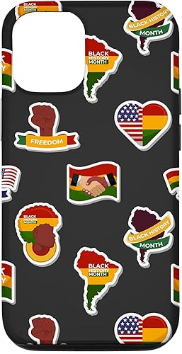 iPhone 14 Black History Month USA African Pride Pattern Case