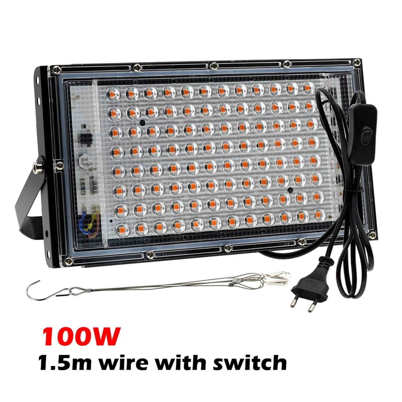 Lampada per Piante, LED Coltiva La Luce Phytolamp Spettro Completo 50W 100W 200W 300W, Lampada for Coltivazione di Piante Phyto Luci Nere for Coltivazione Interna di Fiori(100W)