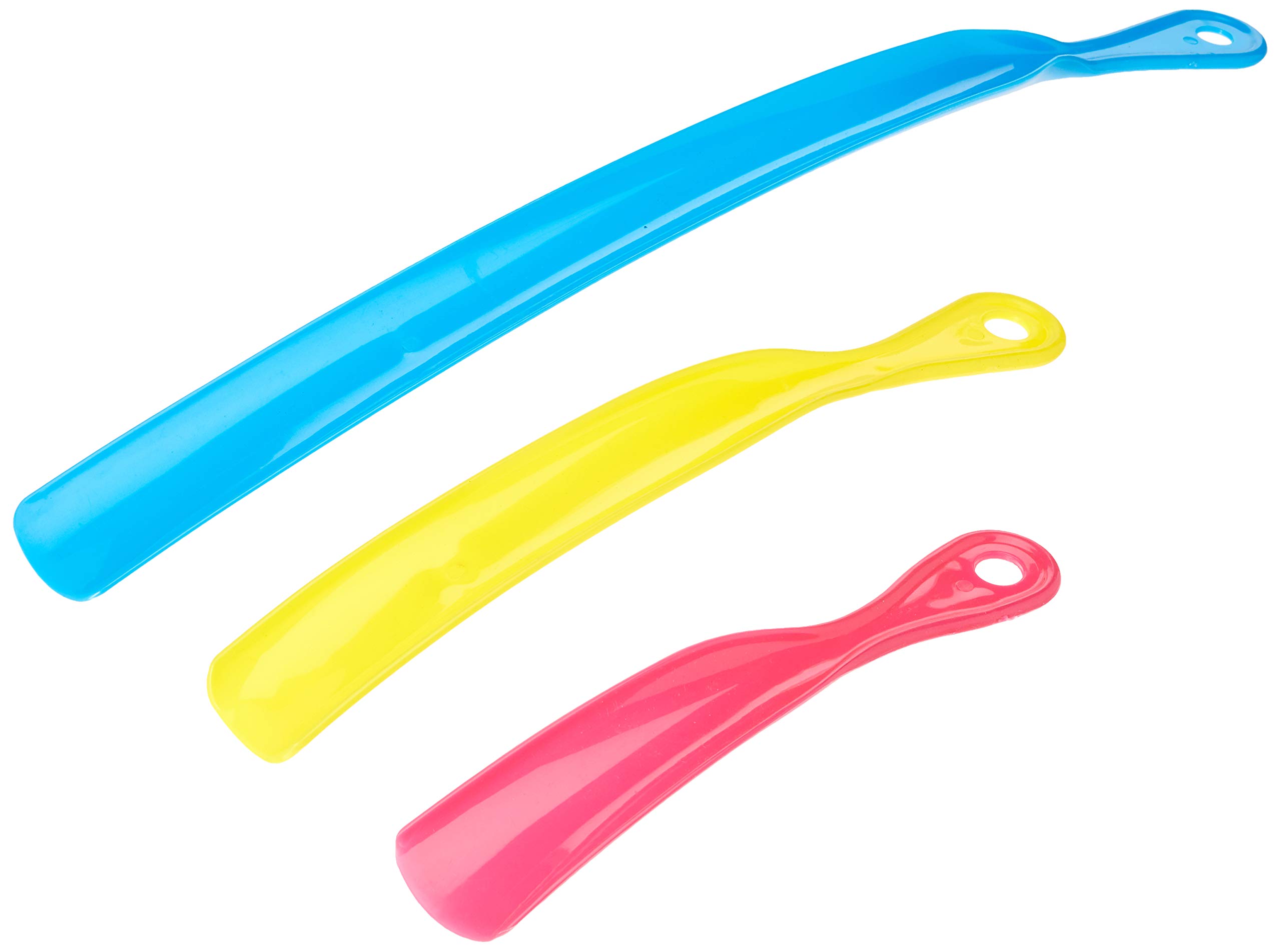 DINY Home & StyleShoehorn Value Pack - 3 Assorted Sizes - Ideal for Long or Short Boots - Men & Women - Very Professional Look and Comfy Design Vibrant Colors