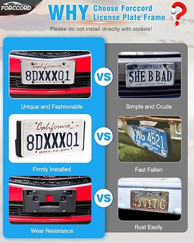 Miniatura 3 de Ajuste personalizado para soporte de matrícula Chevrolet Cruze 2015 2016 reemplazo marco de matrícula frontal negro accesorios