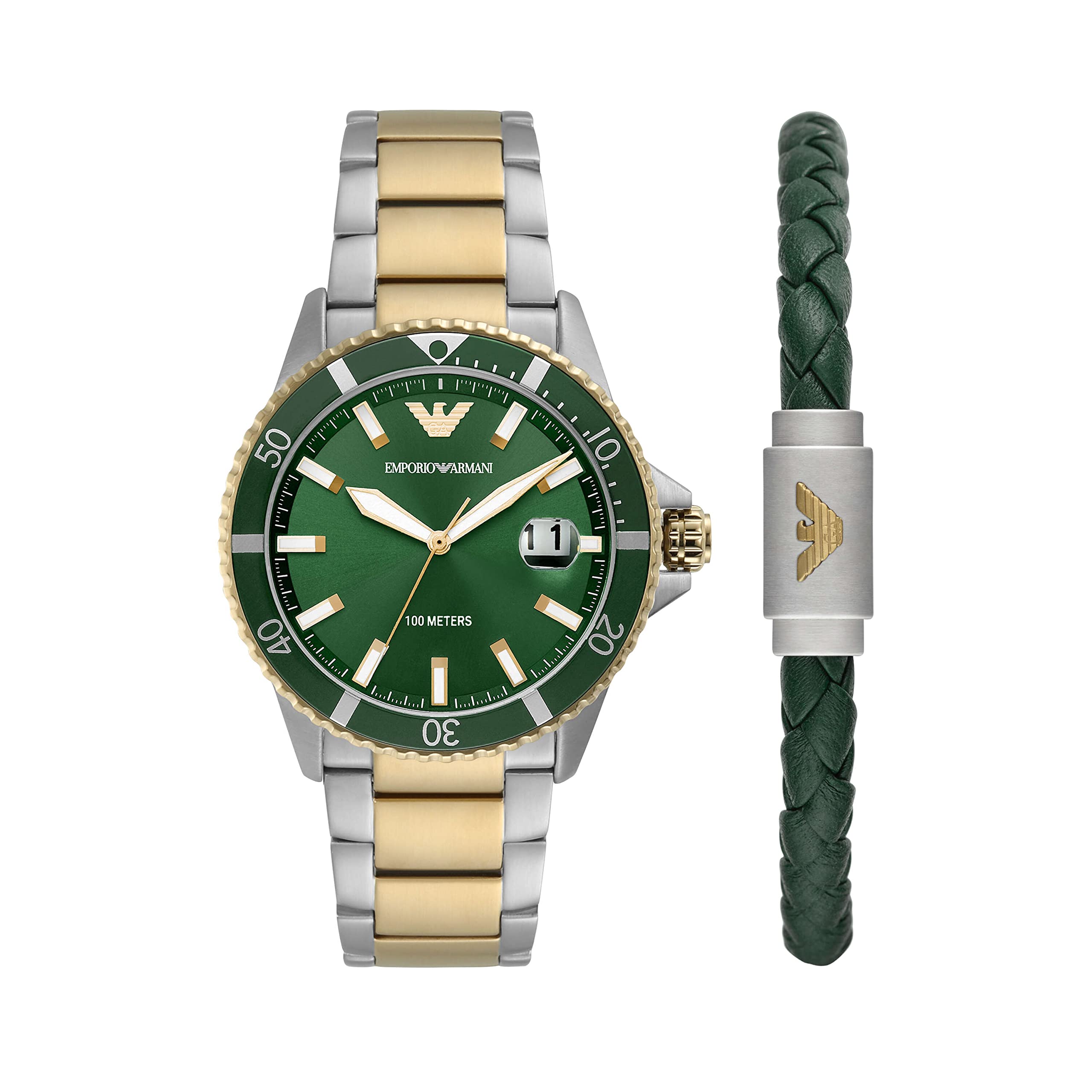 EMPORIO ARMANI グリーン文字盤 メッシュバンド 時計 EMPORIO ARMANI グリーン文字盤 メッシュバンド 時計 楽天市場