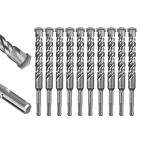Miniatura 20 de SALI Brocas de martillo rotativo 9/16 x 12 pulgadas, 5 brocas de martillo rotatorio, herramienta de agujero de mampostería para hormigón, piedra,
