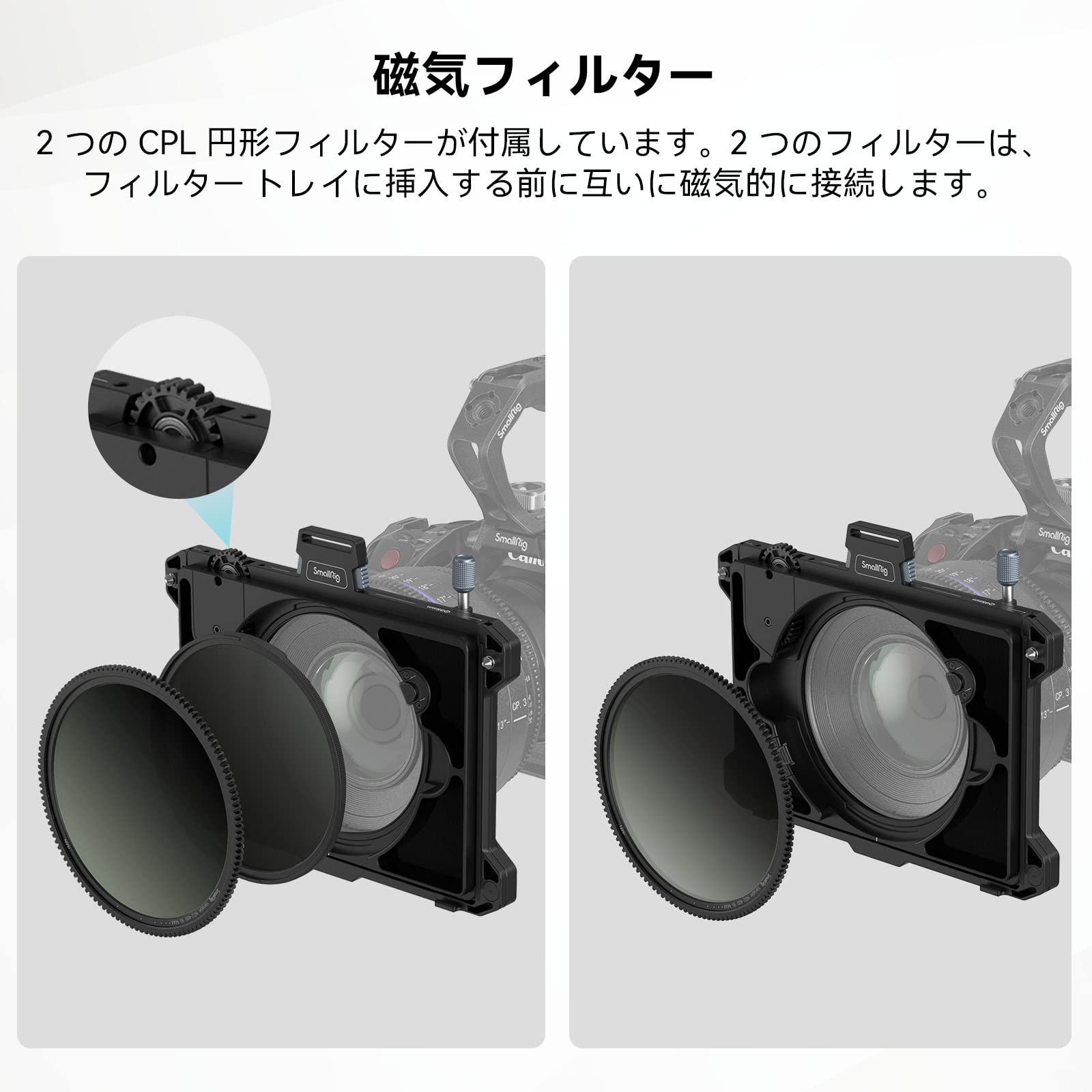 Amazon | SmallRig 多機能モジュラーマットボックス（Φ95mm）VNDキット 