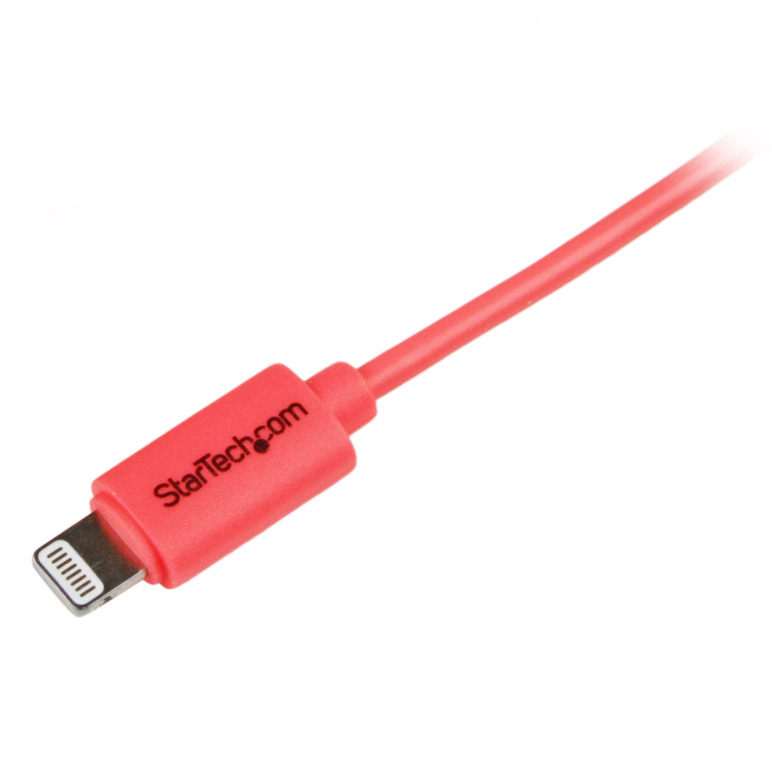 StarTech.com USBLT1MPK - Cable con Conector Lightning a USB para Apple iPhone/iPod/iPad (1 Metro) Rosa