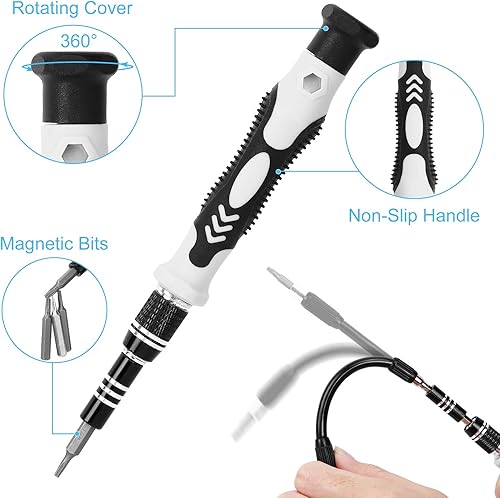 Miniatura 2 de UrbanX - Juego de destornilladores de precisión con puntas de precisión, kit de herramientas de reparación electrónica para vivo V21