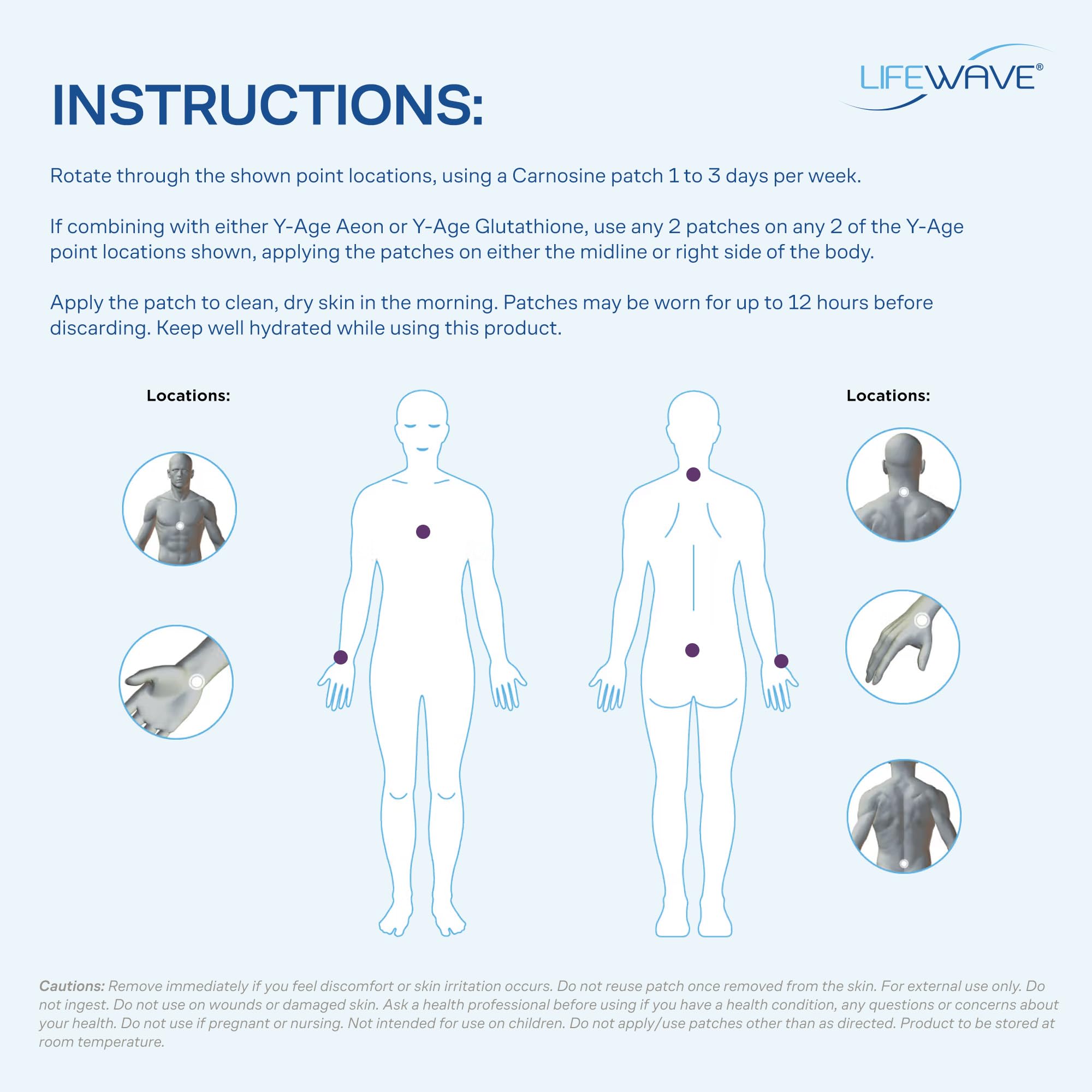 Amazon.com: LifeWave Y-Age - Parches de carnosina – Forma