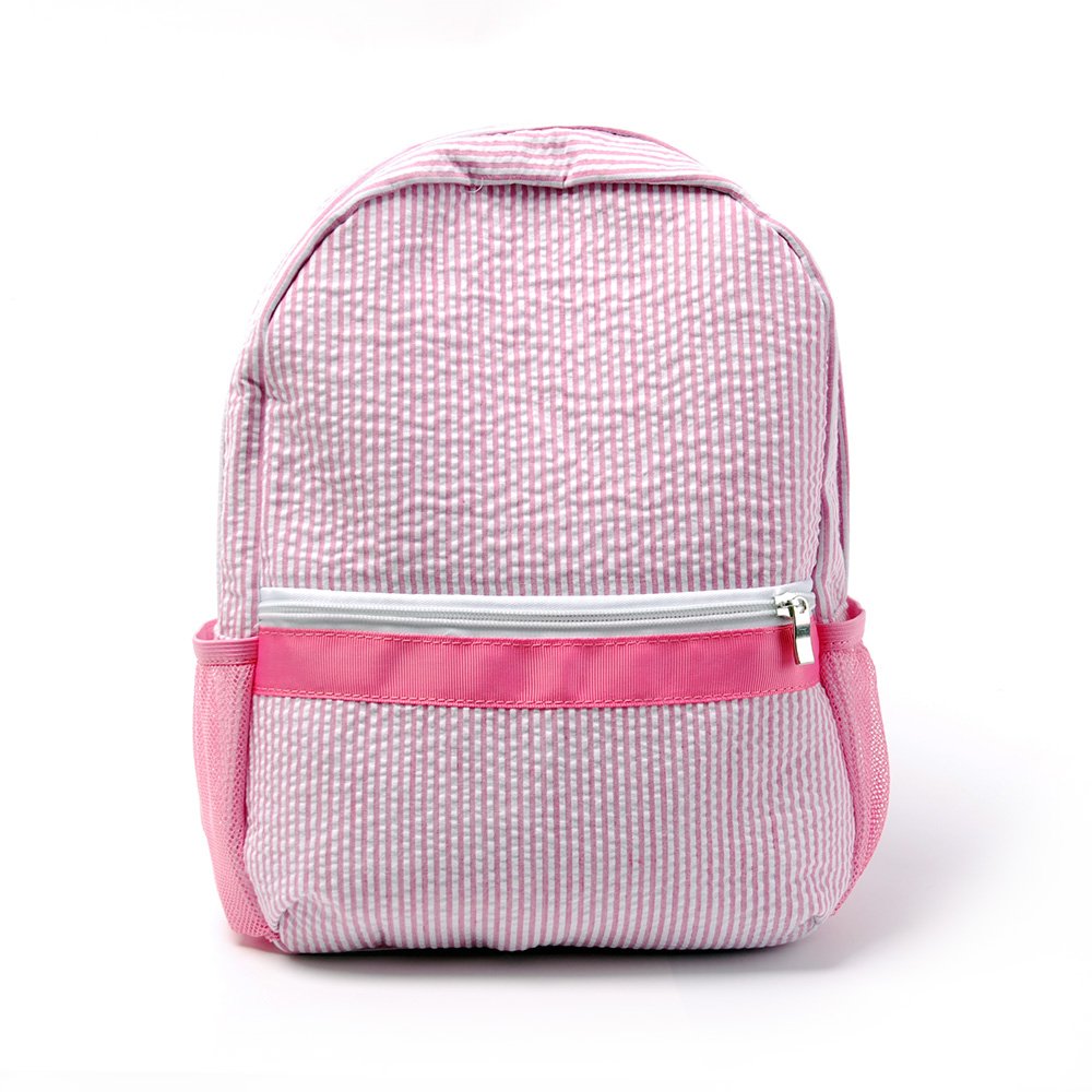 Toddler Backpack, Seersucker Preppy Backpack, Classic Cute Kids School Bookbag Preschool Kindergarten Children Bag