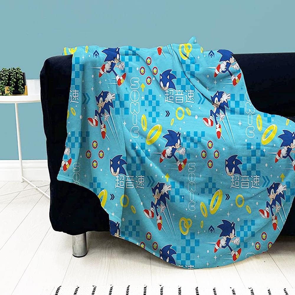 Sonic The Hedgehog Geo Fleece Blanket
