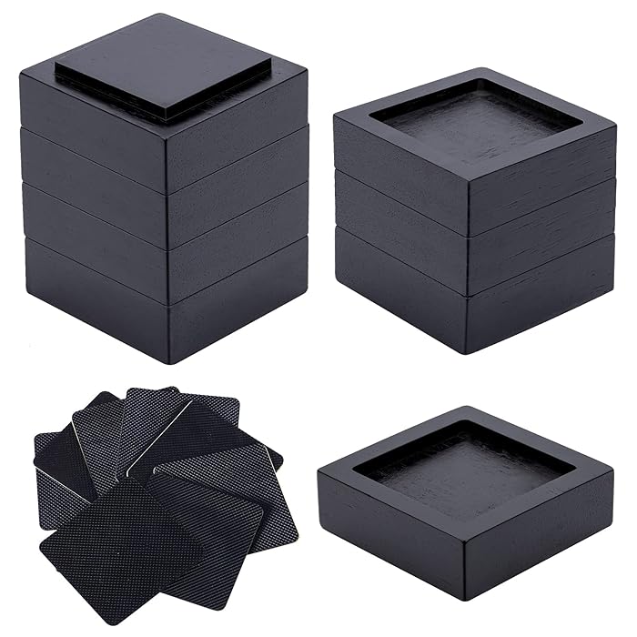 Buy Stahala Solid Natural Wood Bed Risers,Desk Riser,Chair Riser,Couch